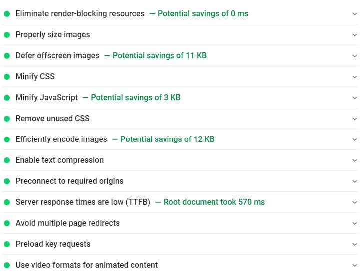 google pagespeed insights tool reports