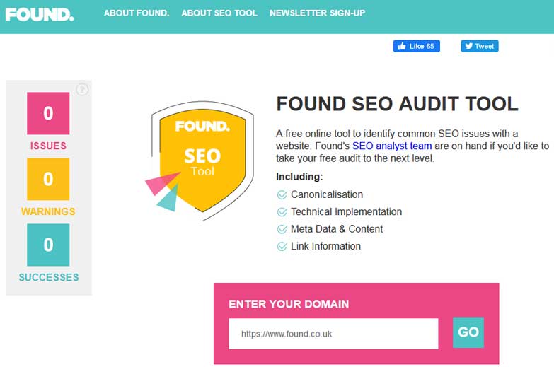 found seo audit tool