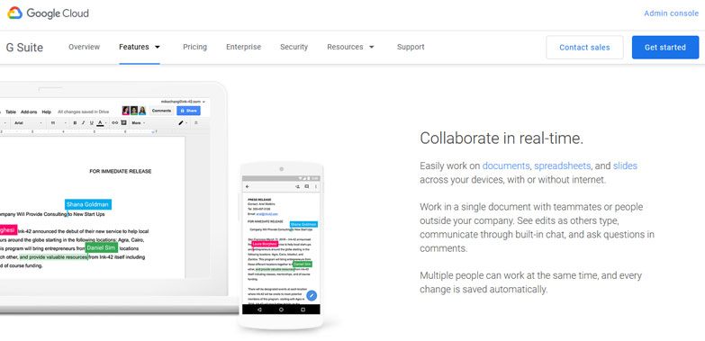 google g suite remote working tool
