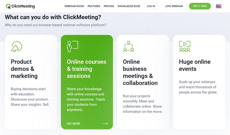 clickmeeting webinar tool platform