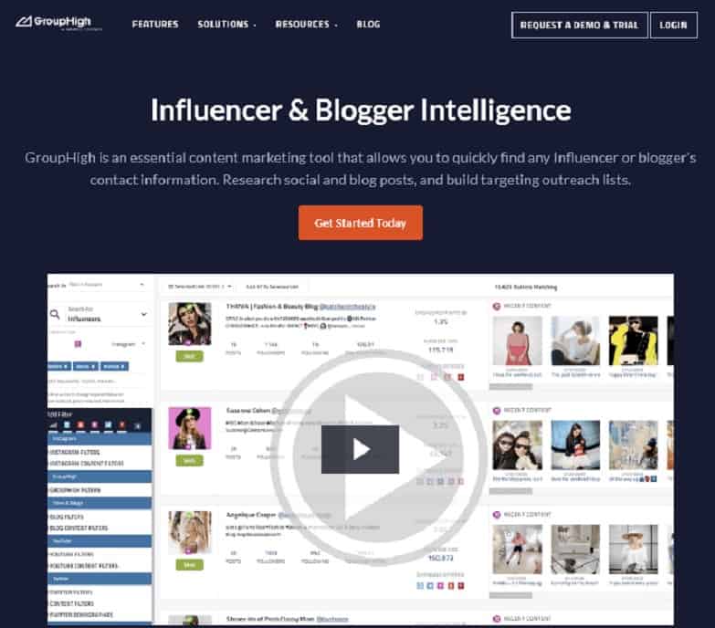 grouphigh influencer marketing tool