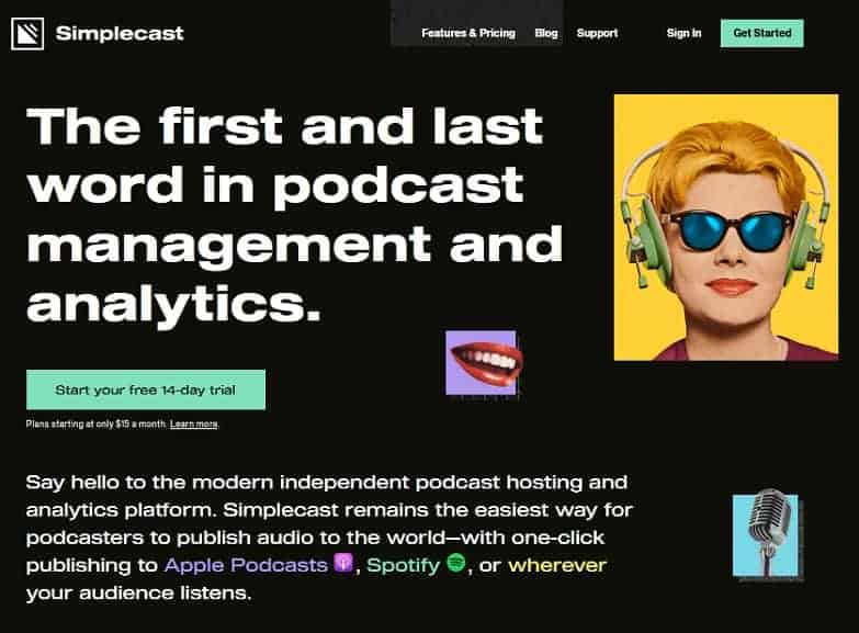 simplecast podcasting platforms tools