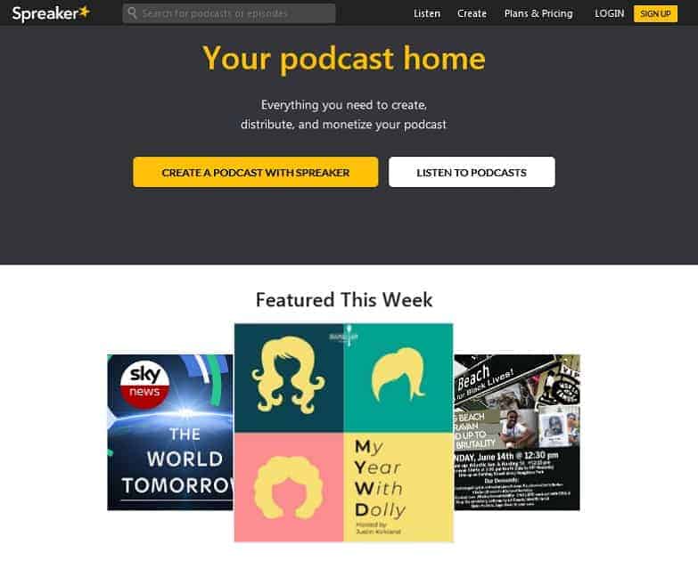 spreaker podcasting platforms tools