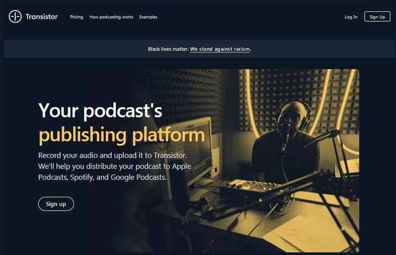 transistor.fm podcasting platforms tools