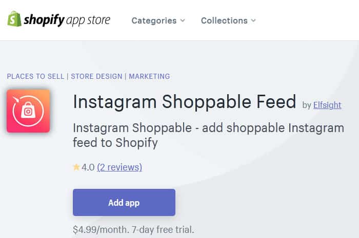 instagram shoppable feed