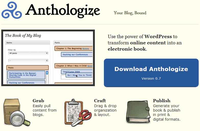 anthologize content repurposing tool