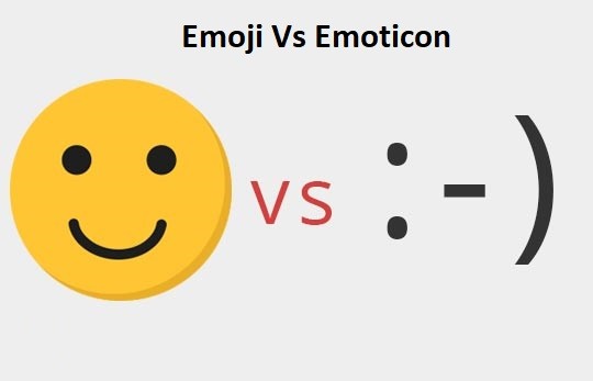 emoji vs. emoticon