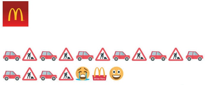 mac donald's using emoji marketing