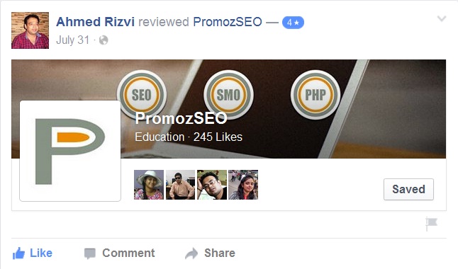 Ahmed Rizvi reviewed PromozSEO
